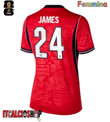 Inghilterra Reece James #24 Seconda Maglia Femmina Mondiali 2026 Manica Corta